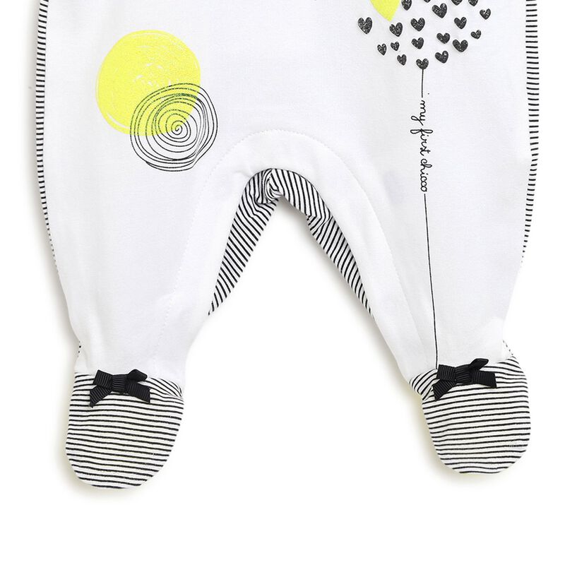 Girls Medium Yellow Leg Opening Baby Suit image number null